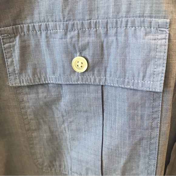 J Crew Long Sleeve Button up Shirt, Blue, size 12 - Picture 3 of 10